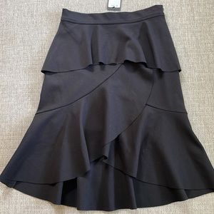 NWT Club Monaco Black knee length skirt